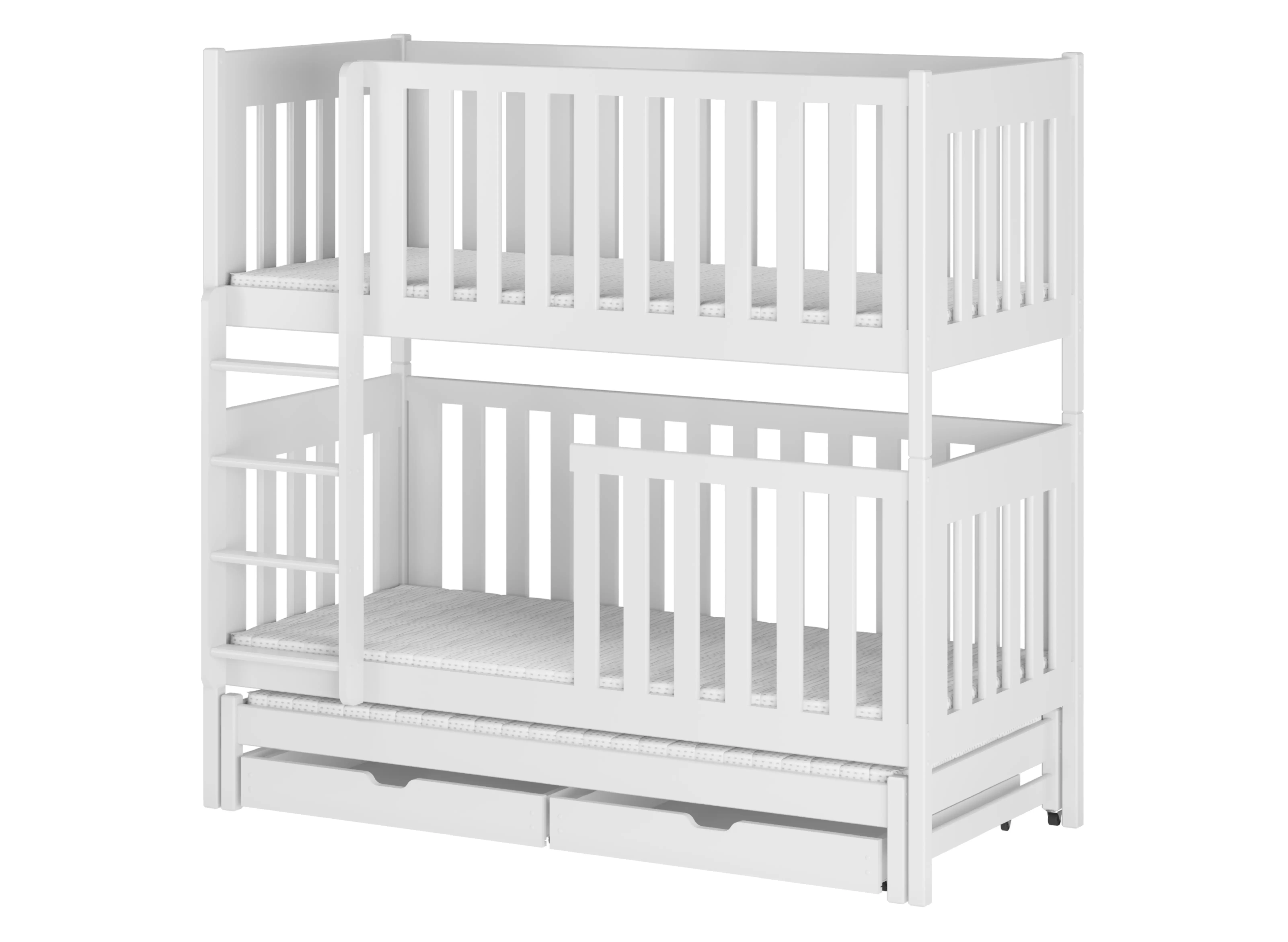 EMILKA 80x180 blanc lit superposé Lano Meubles