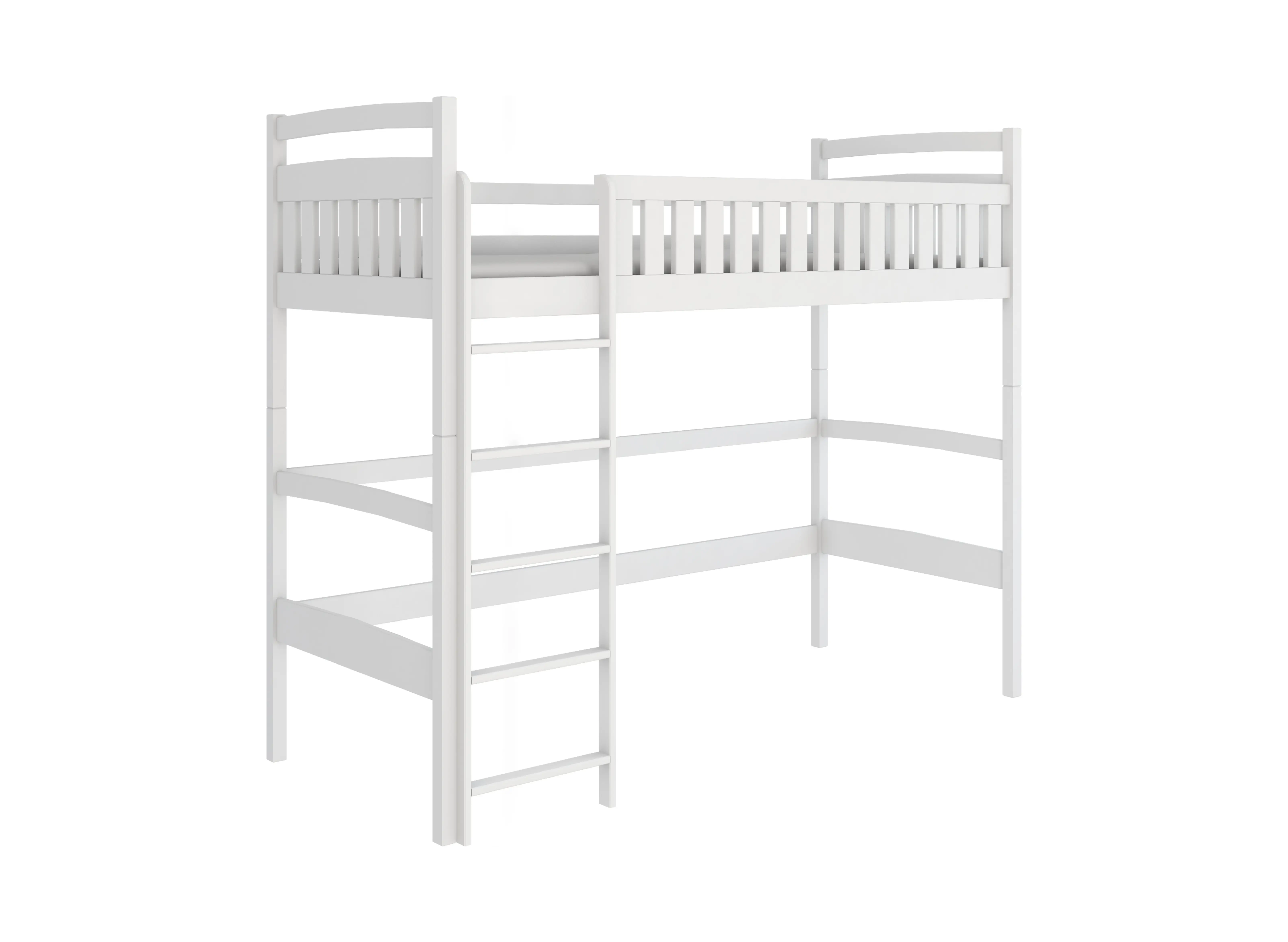MIA 90x200 blanc lit enfant simple mezzanine Lano Meubles